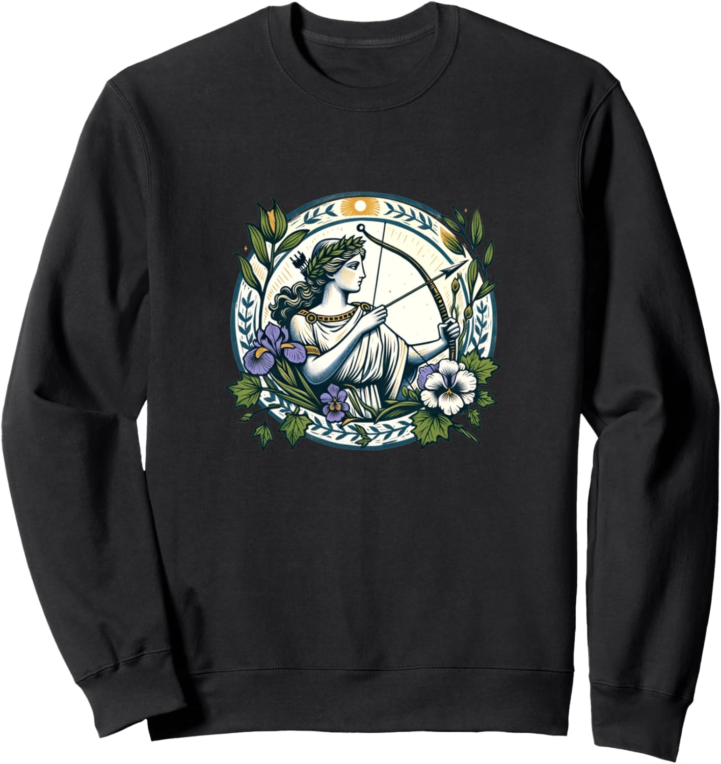 

Иллюстрация Артемиды, мифологическое произведение искусства, толстовка Artemis Art Lovers Snugg, черный