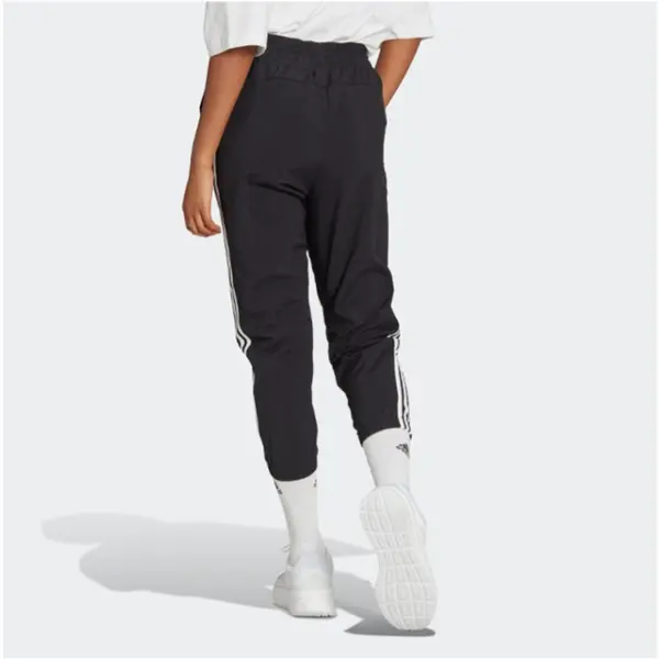 Брюки Essentials 3 полоски тканые брюки 7 8 азиатские размеры Adidas, черный — фото 3