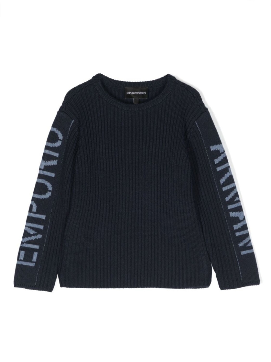 

Emporio Armani джемпер с жаккардовым логотипом, синий
