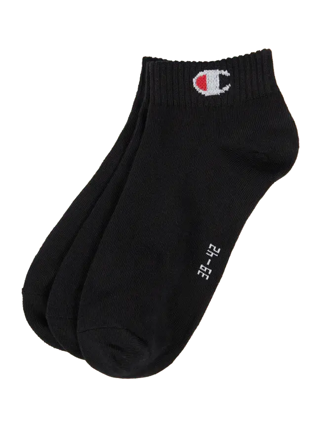 

Носки с этикеткой, в упаковке 3 шт., модель Quarter Sock CHAMPION, черный