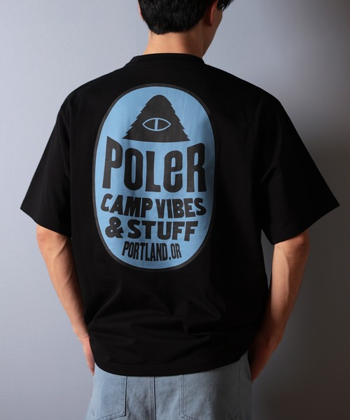 

Футболка с коротким рукавом, влагоотводящая, быстросохнущая, с принтом на спине POLeR, черный