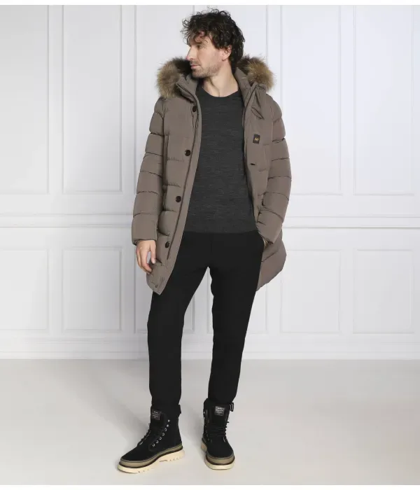 Шерстяной свитер Leno-P slim fit Boss, графитовый — фото 2