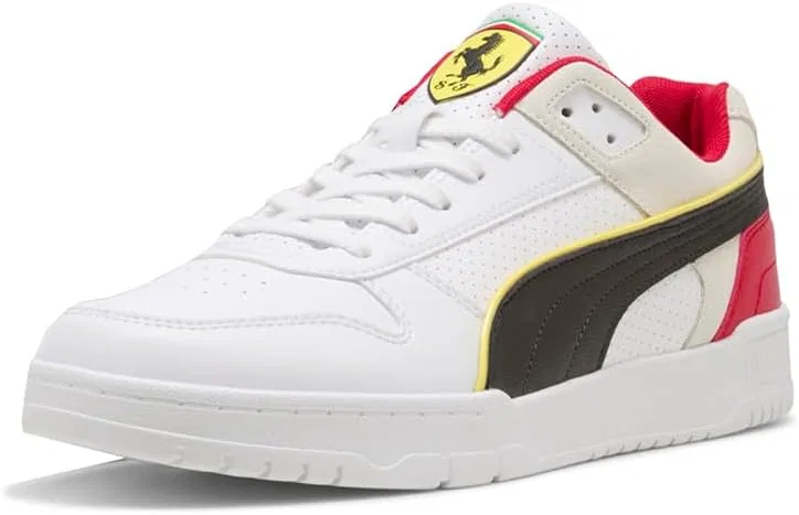 Мужские низкие кроссовки PUMA Scuderia Ferrari RBD Game на шнуровке, повседневные, черные — фото 2