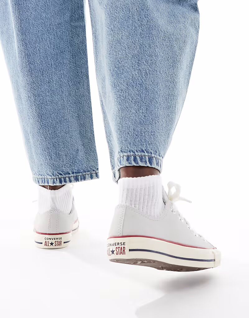 Кроссовки Converse Chuck Taylor All Star Ox светло-синего цвета с отделкой — фото 3
