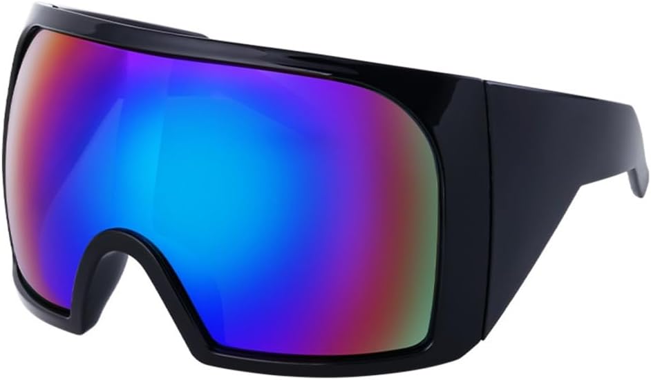 

Большие солнцезащитные очки в стиле панк с маской, спортивные солнцезащитные очки для женщин и мужчин, ретро-очки-щитки, цельные солнцезащитные очки generic, C2 Black Red Film