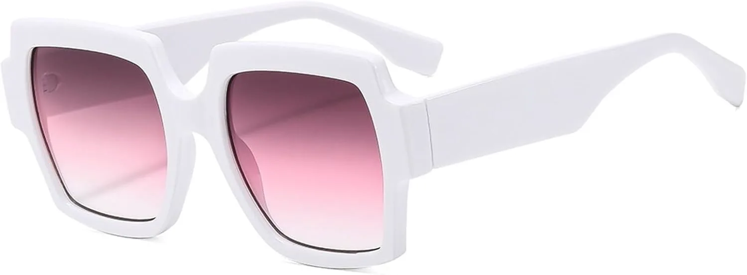 

Квадратные мужские солнцезащитные очки для отдыха, для поездок на работу, для активного отдыха, для водителей, женские солнцезащитные очки Generic, White