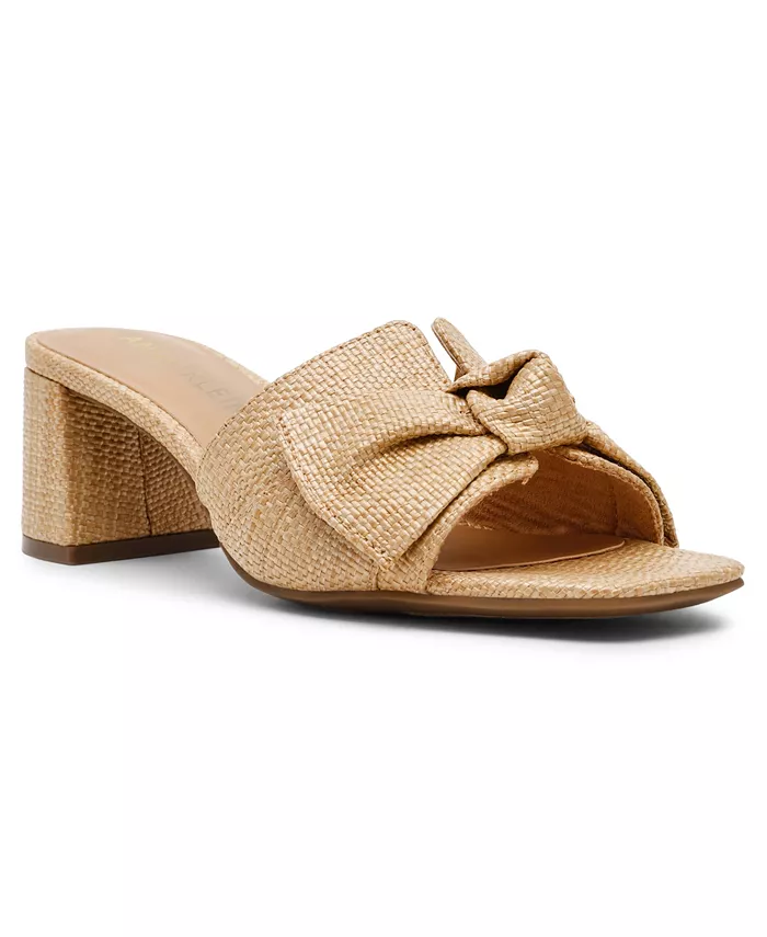 Женские босоножки Kizmet Knot Block Heel Anne Klein, загар/бежевый
