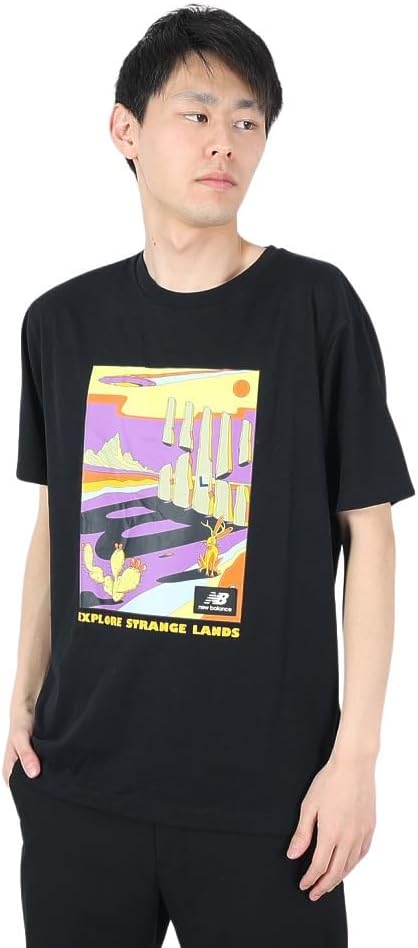 

Футболка New Balance MT21509 NB AT с графическим принтом, с коротким рукавом, черный