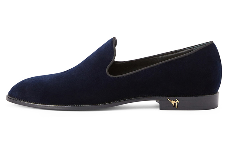 Женские лоферы Gatien с велюровым эффектом Giuseppe Zanotti, синие