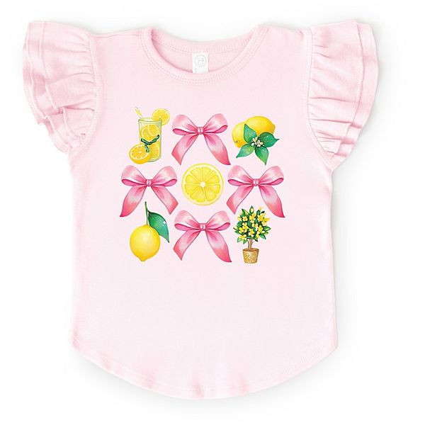 

Футболка с рукавами-фонариками Coquette lemonade chart The Juniper Shop, Ballerina