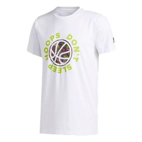 

Футболка apac smr hds basketball sports short sleeve white Adidas, белый