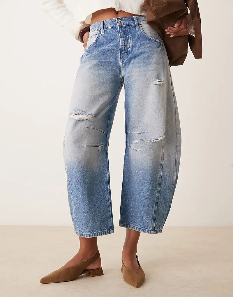 Балетки Leonora из серо-коричневой замши ASOS DESIGN — фото 3