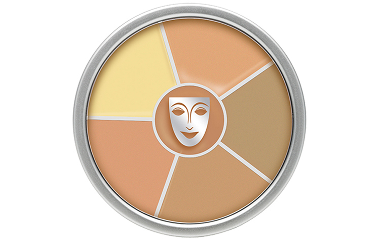 

Палитра консилеров Hero Of The Ages из 6 цветов Стойкий увлажняющий консилер, выравнивающий тон кожи 40 г Kryolan, #no.1