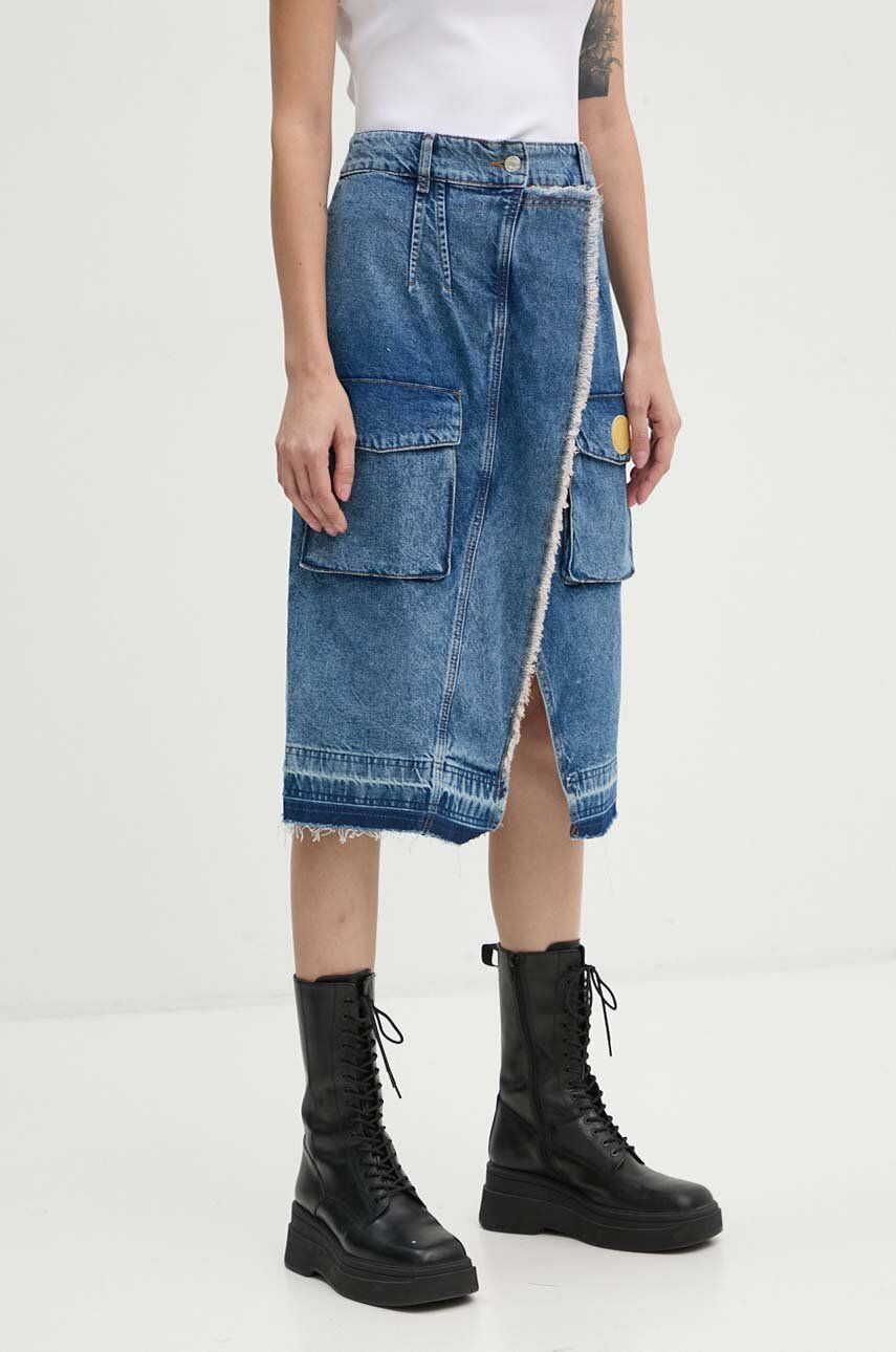 

Джинсовая юбка Moschino Jeans, синий
