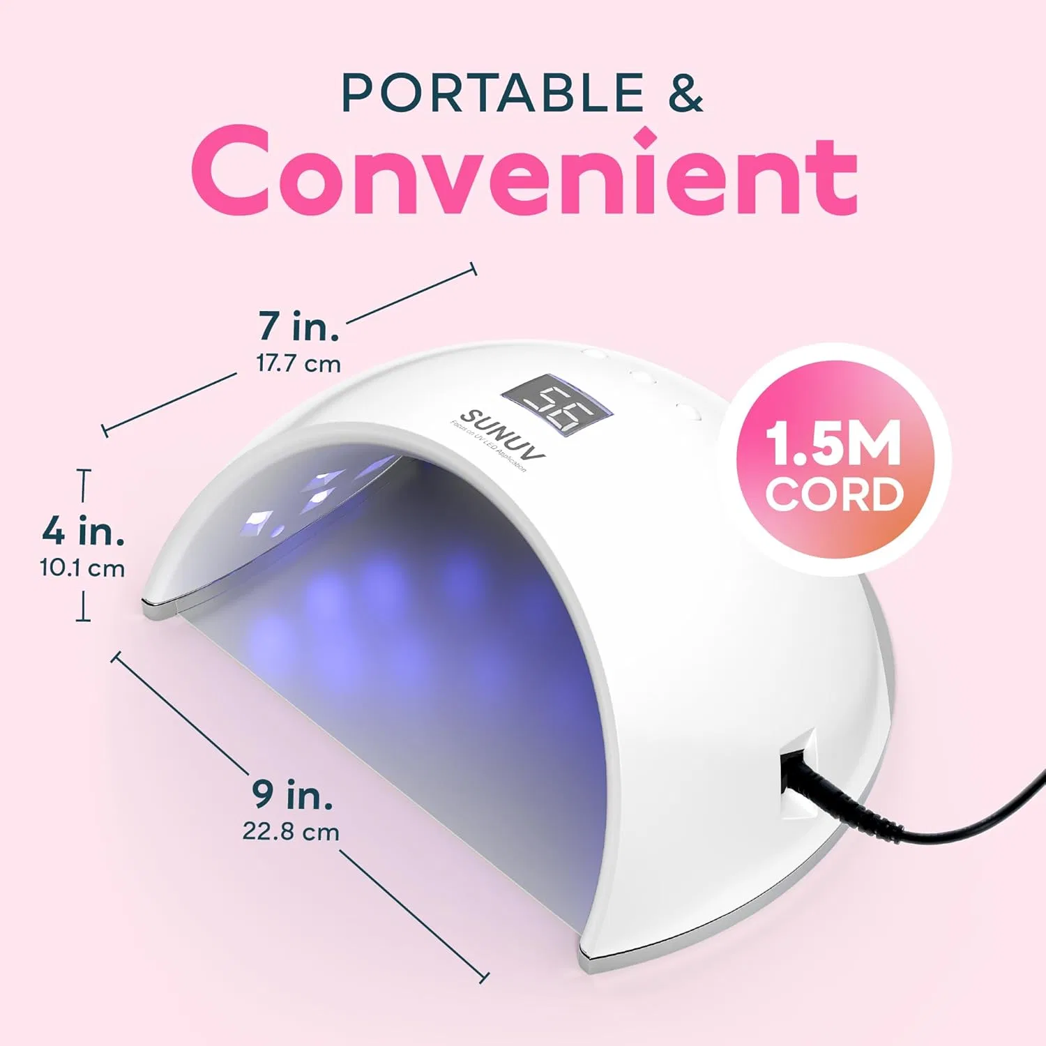 УФ/LED лампа для ногтей SUNUV SUN6 с автоматическим сенсором Sunuv — фото 4