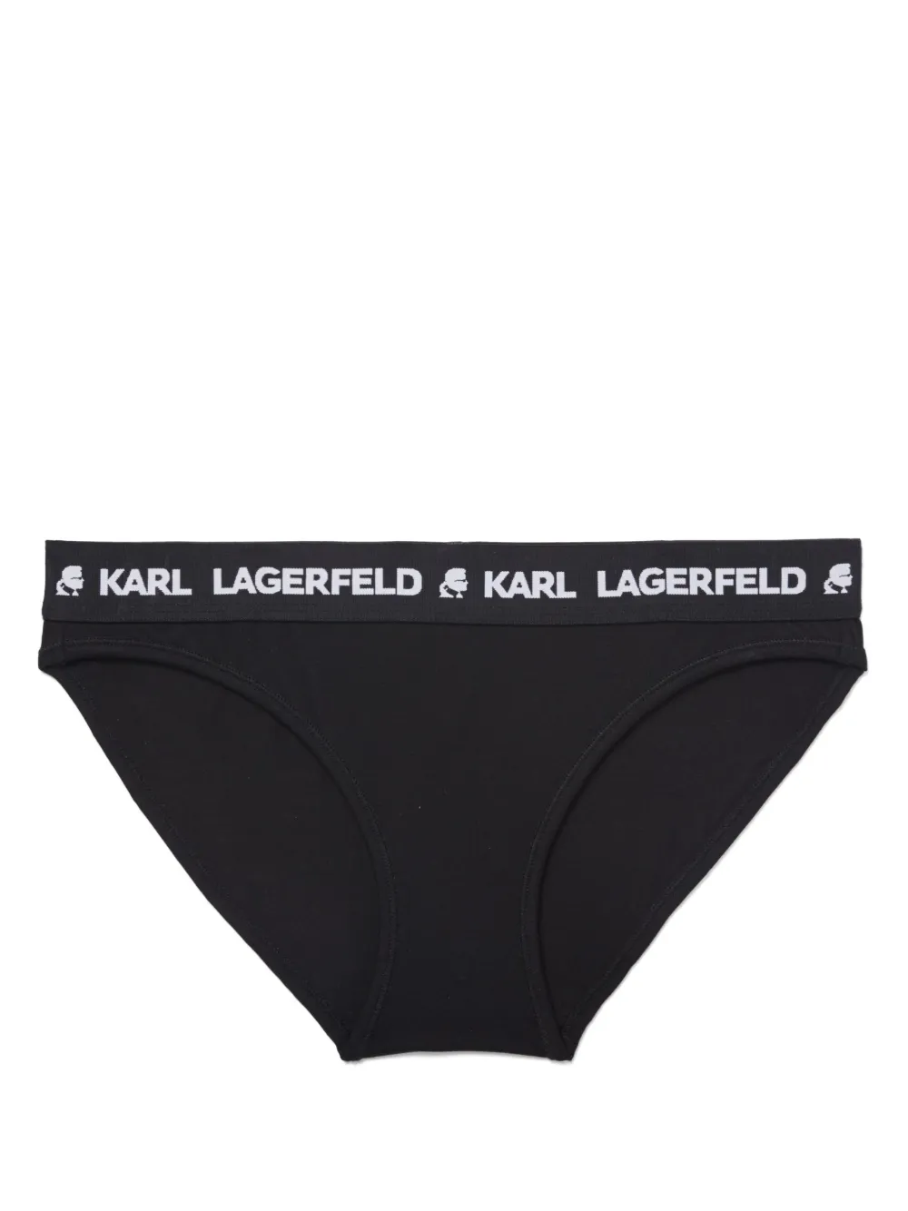 

Трусы-брифы с логотипом KARL LAGERFELD, черный