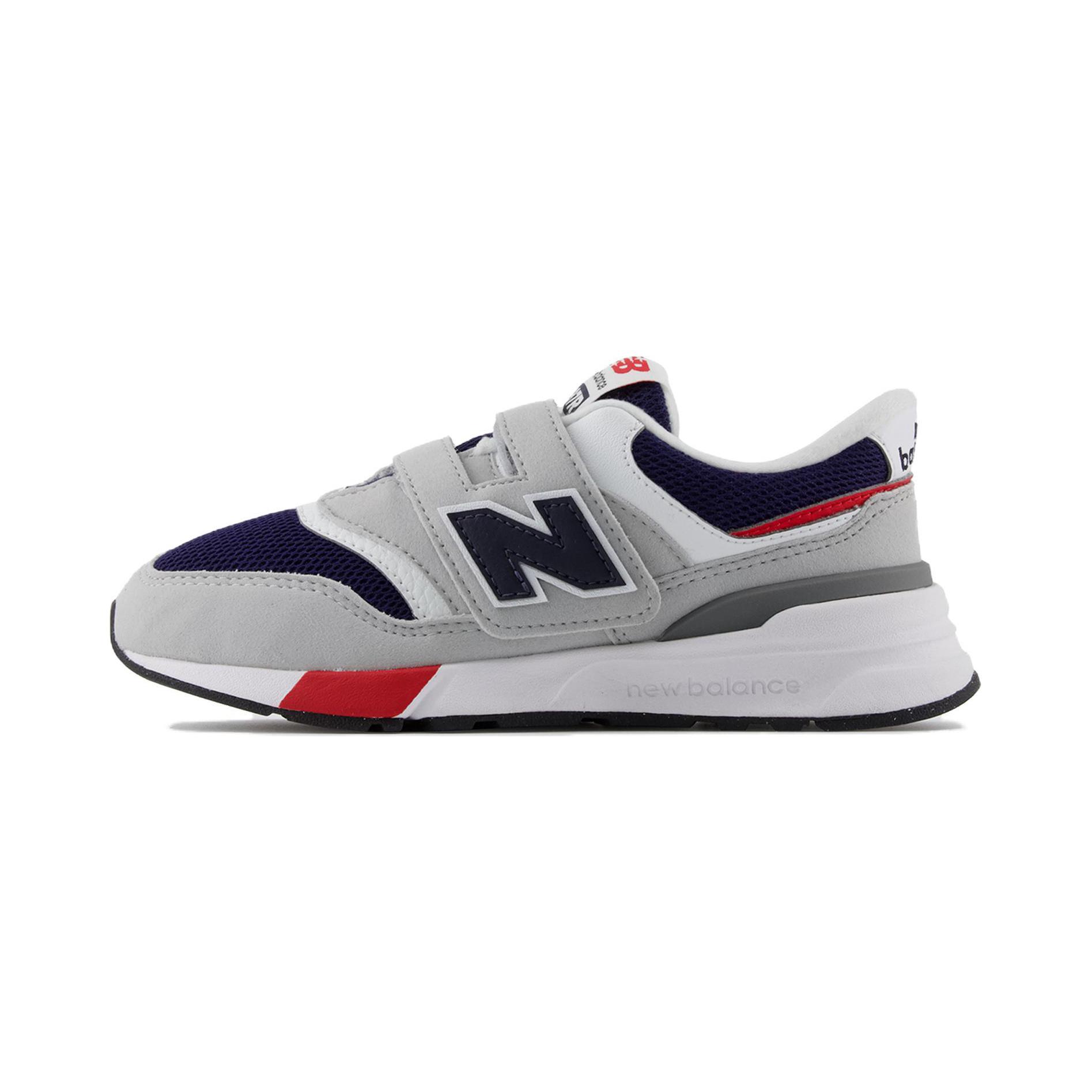 

New Balance 997R Амортизирующие Износостойкие Низкие Детские Беговые Кроссовки Серый Для детей 3-7 лет, Светло-серый/Темно-синий