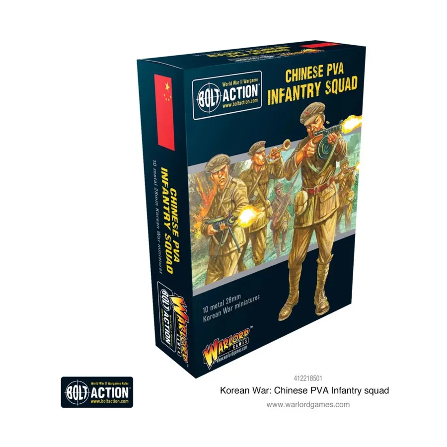 

Китайский пехотный отряд ПВА, Bolt Action - Korean War (28mm)