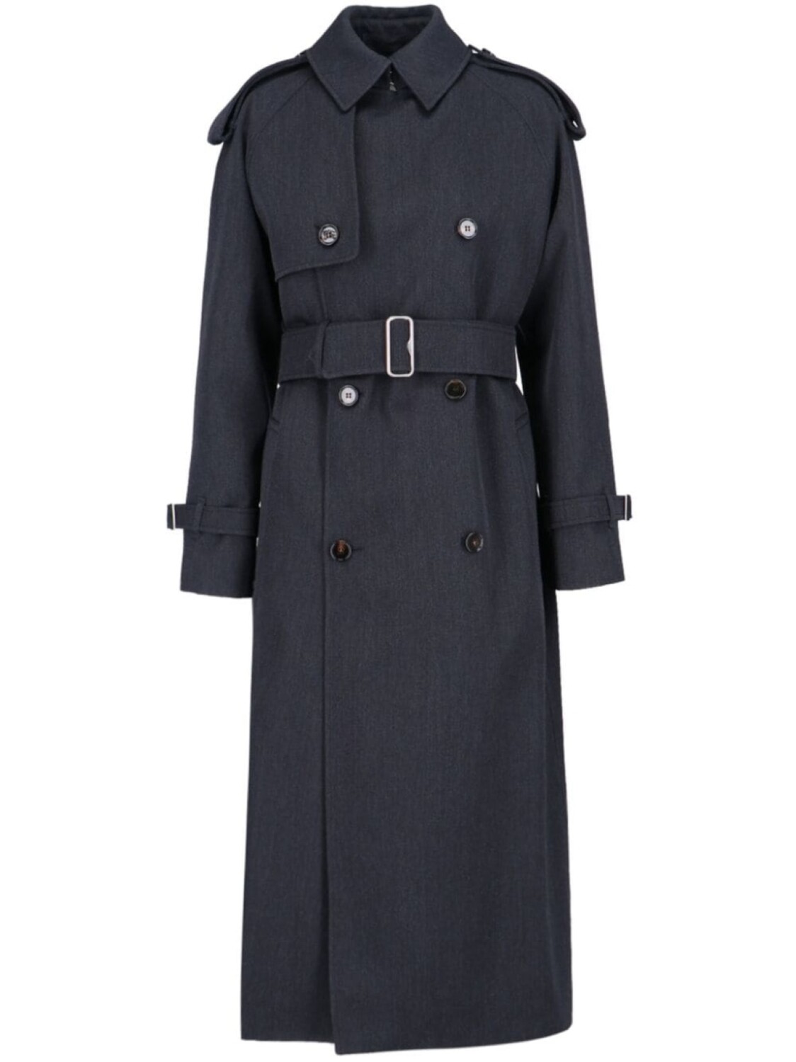 

Двубортное пальто Burberry, серый