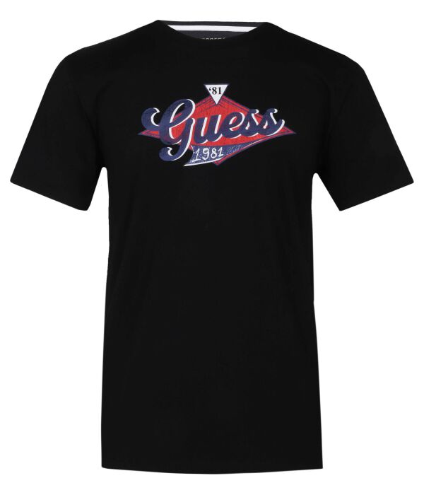 

Футболка Guess Regular Fit с логотипом, черный