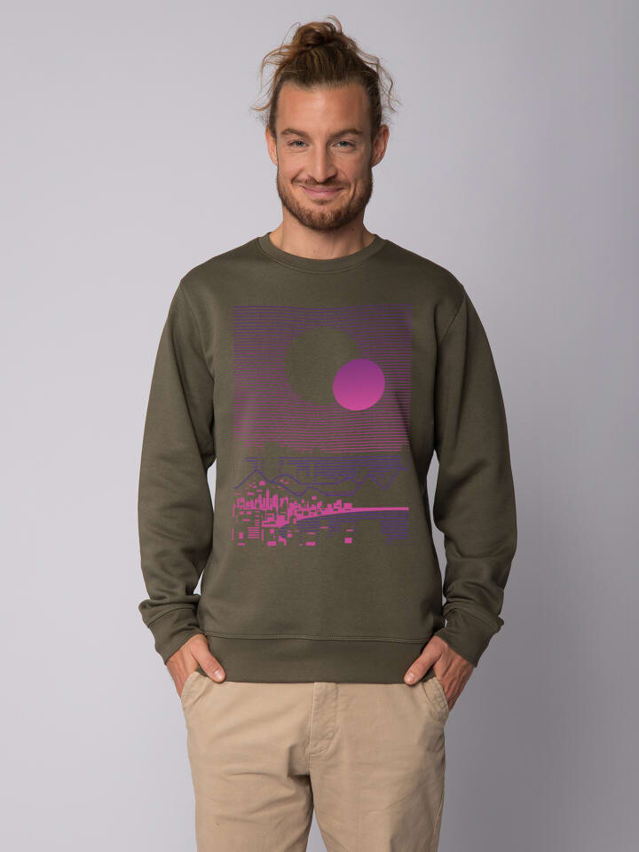 

Толстовка wat Apparel Sun and Moon Skyline, хаки