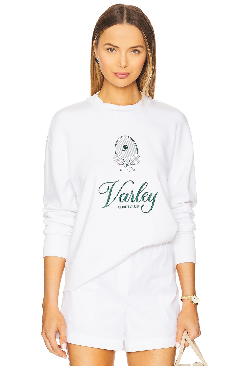 

Толстовка Rasco namesake Varley, white & forest