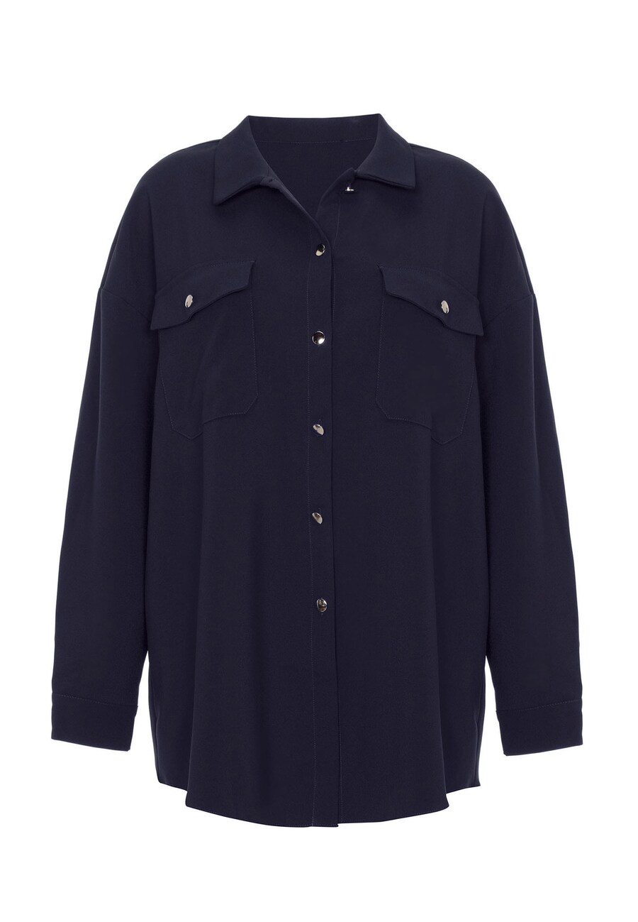 

Длинная блузка Jimmy Sanders Blouse, темно-синий