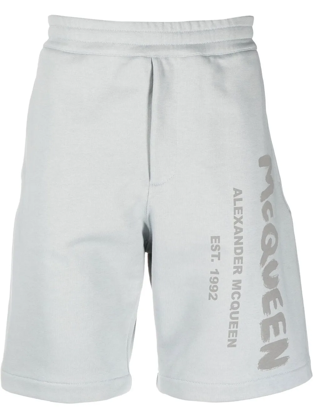 

Спортивные шорты с McQueen Graffiti Alexander McQueen, синий