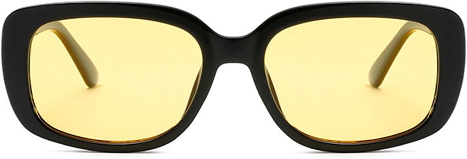 

Willochra Модные ретро-солнцезащитные очки маленького квадратного размера для женщин, защита от УФ-излучения UV400, винтажные, популярные, в стиле Y2K, прямоугольные и овальные, C6