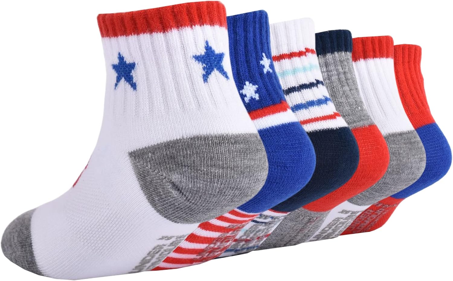 Детские четвертные носки Under Armour для мальчиков (мультипак), Stars And Stripes — фото 4