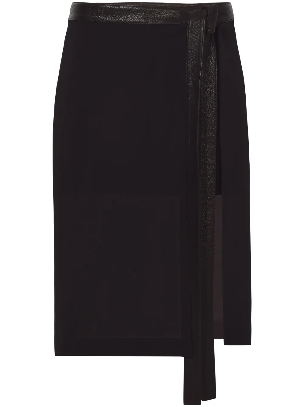 

Многослойная юбка-халат из шифона Proenza Schouler, черный