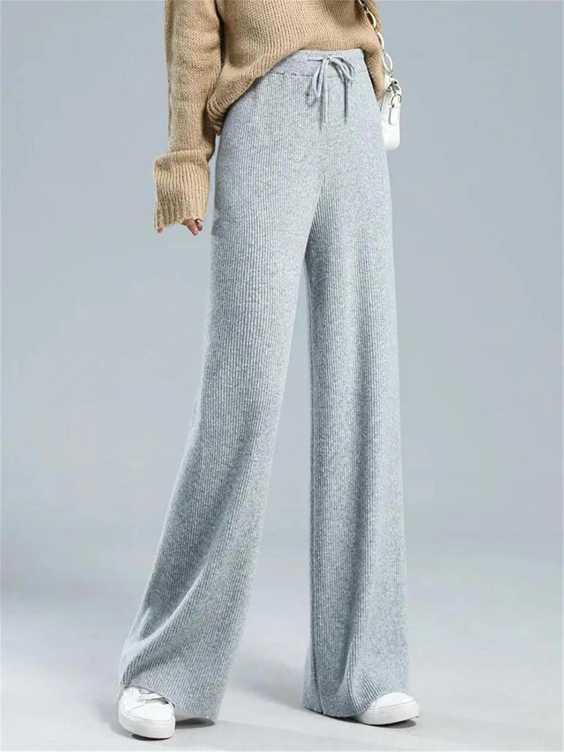 Брюки Active Ribbed Wool Pants, Light Taupe — фото 4