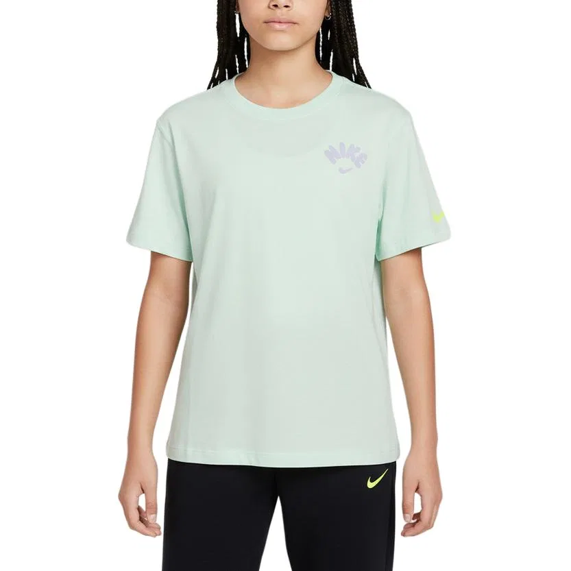 Детская футболка с круглым вырезом Nike, Light Green