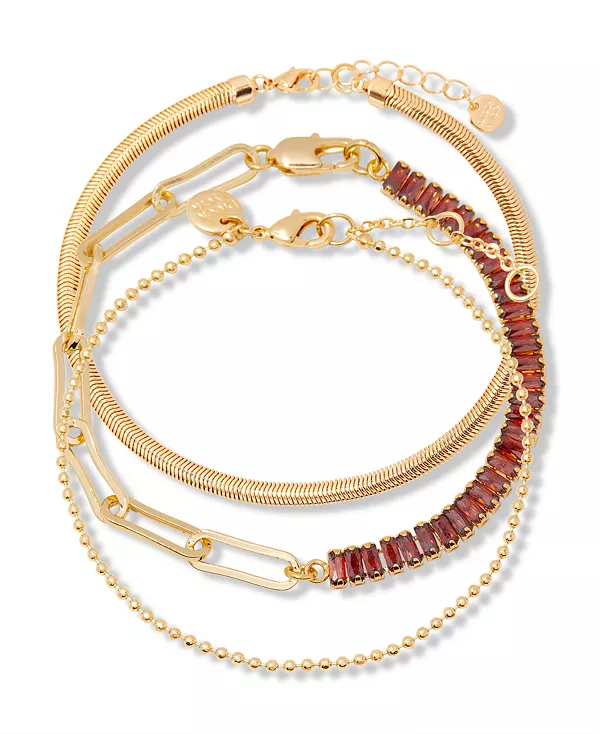 

Теннисный браслет с камнем Прии Brook & York, january