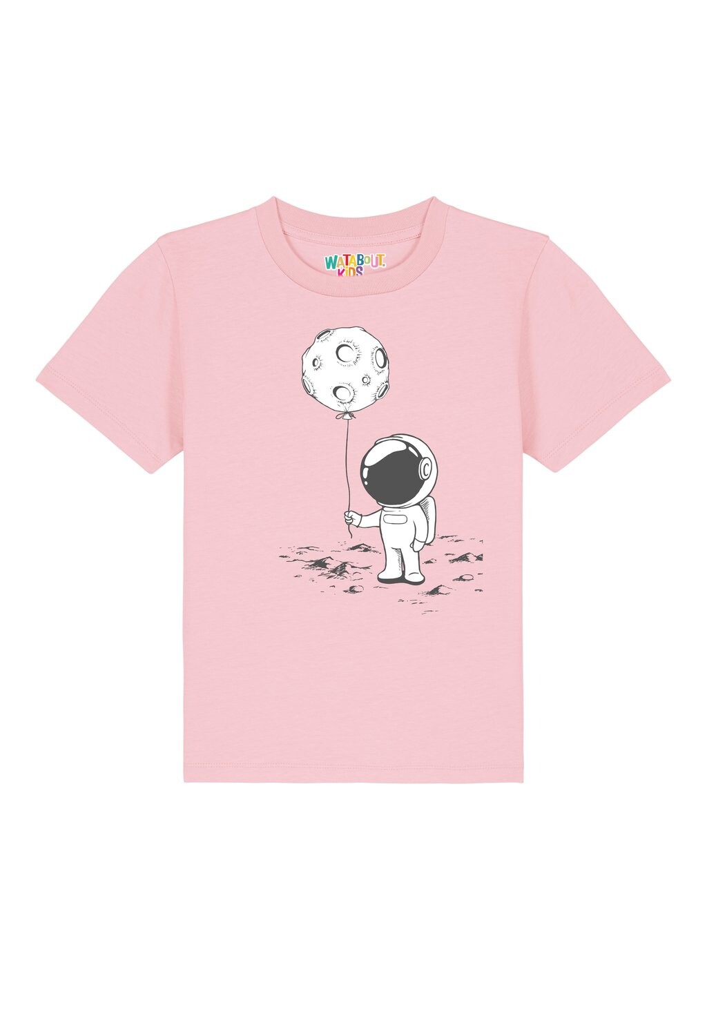 

Футболка с принтом KLEINER ASTRONAUT MIT LUFTBALLON Watapparel, цвет cotton pink