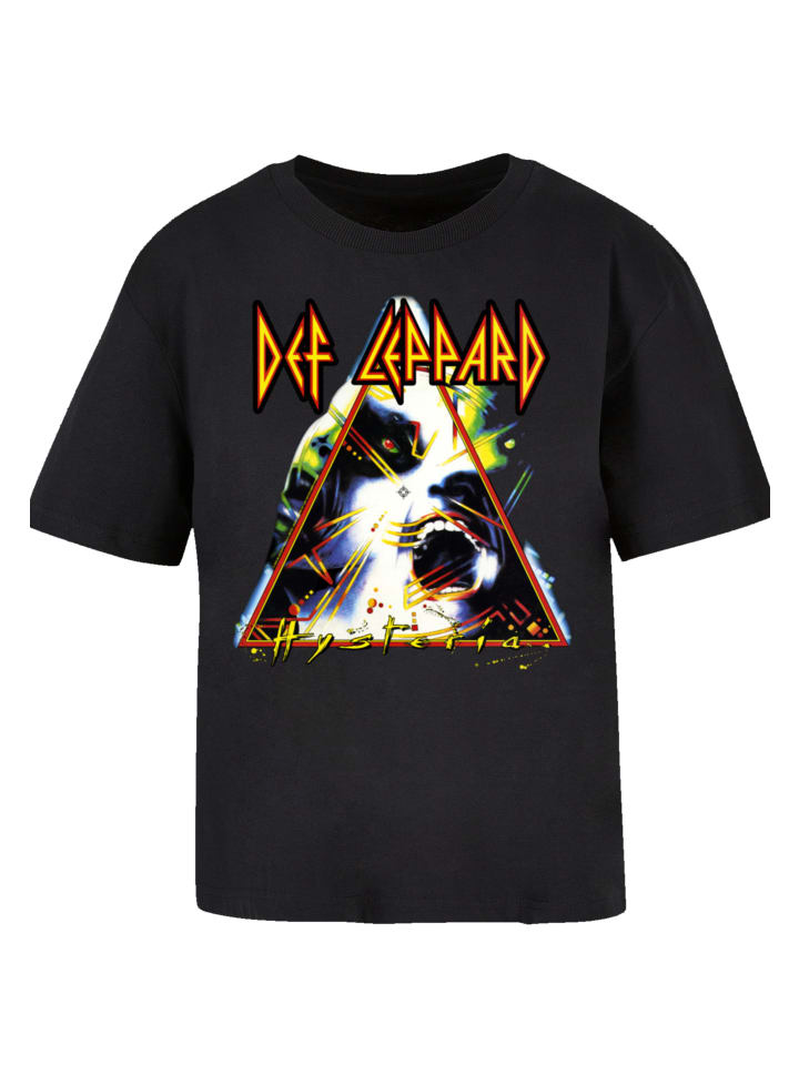 

Футболка F4NT4STIC Ladies Everyday Tee Def Leppard Hysteria, черный