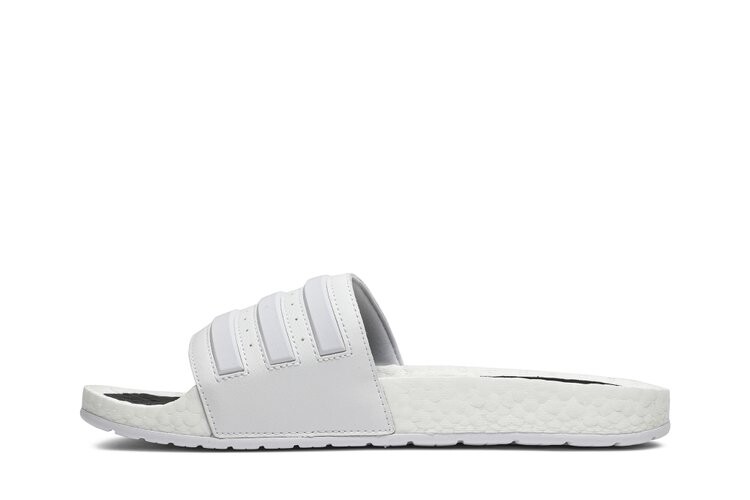 Кроссовки Adidas Adilette Boost Slides, белый — фото 3