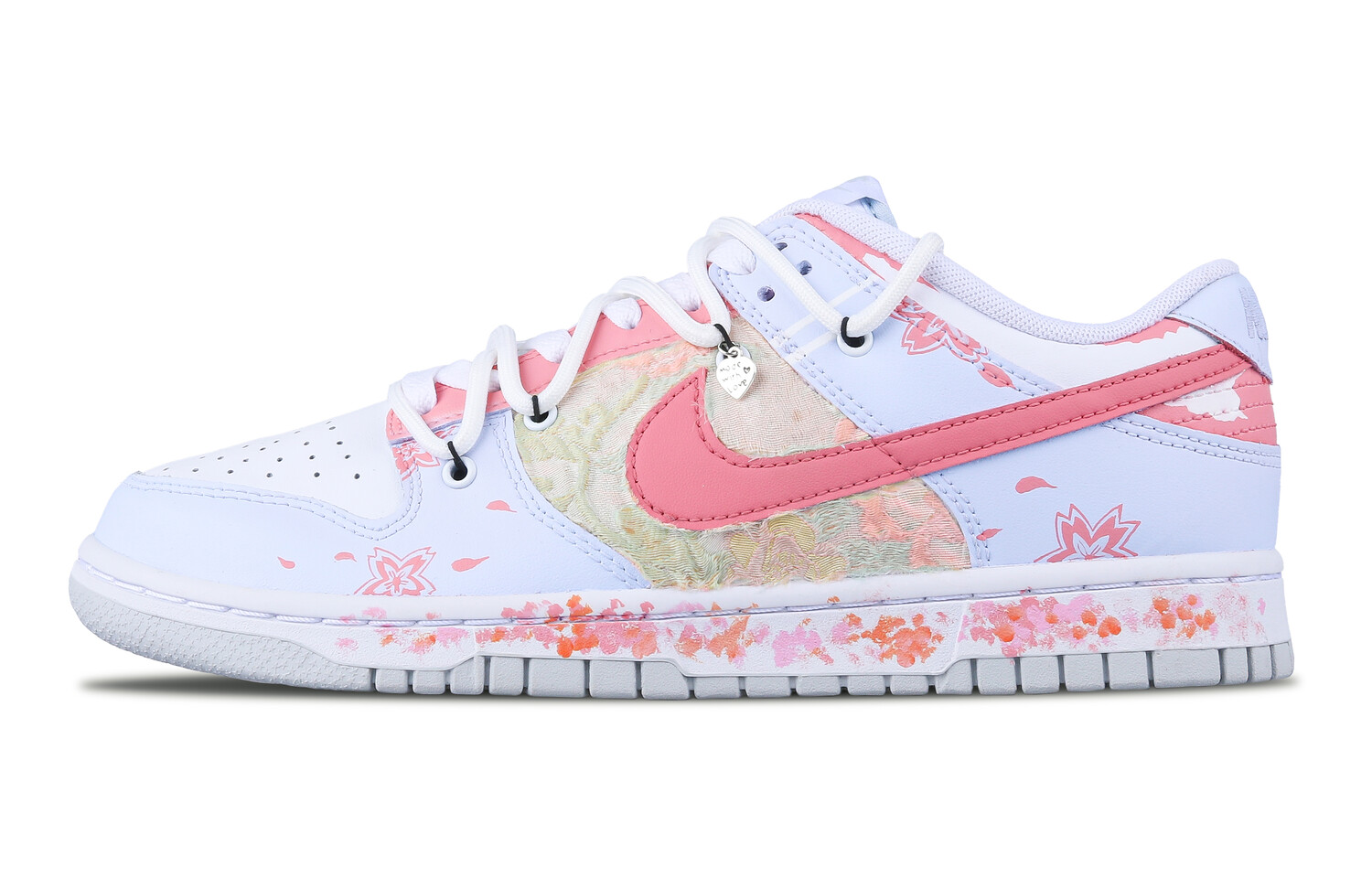 

Кроссовки Nike Dunk Skateboarding Shoes Men Low-top Pink/Blue, розовый