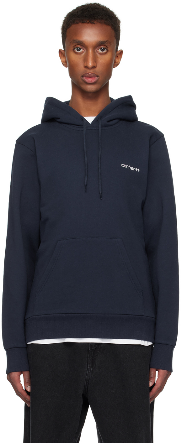 

Толстовка с капюшоном и вышивкой Navy Script Carhartt Work In Progress