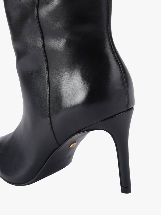 Пиза высокие кожаные ботинки на каблуке Carvela, Black — фото 4