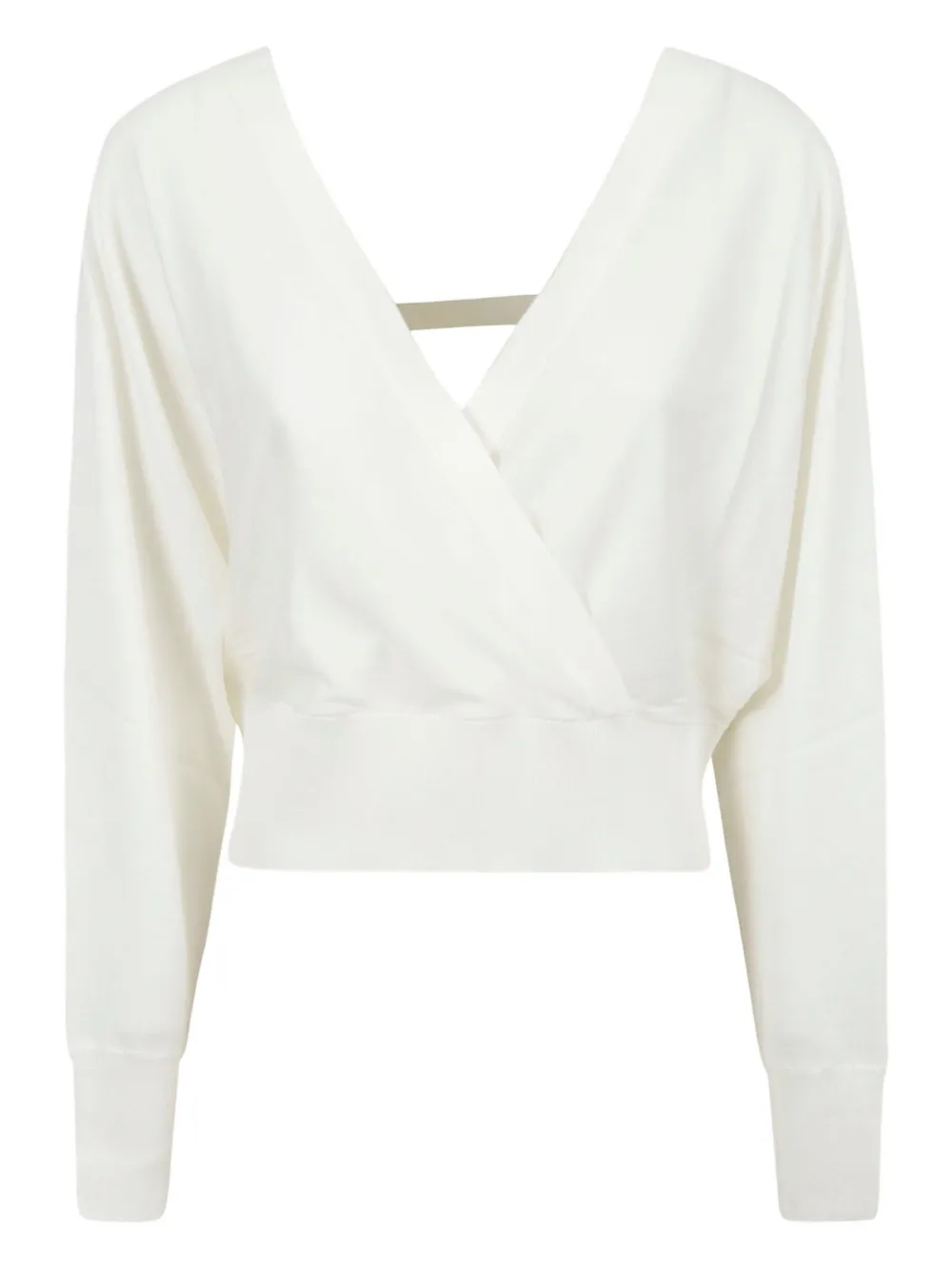 

Топ с запахом и перекрещенным вырезом Fabiana Filippi, белый