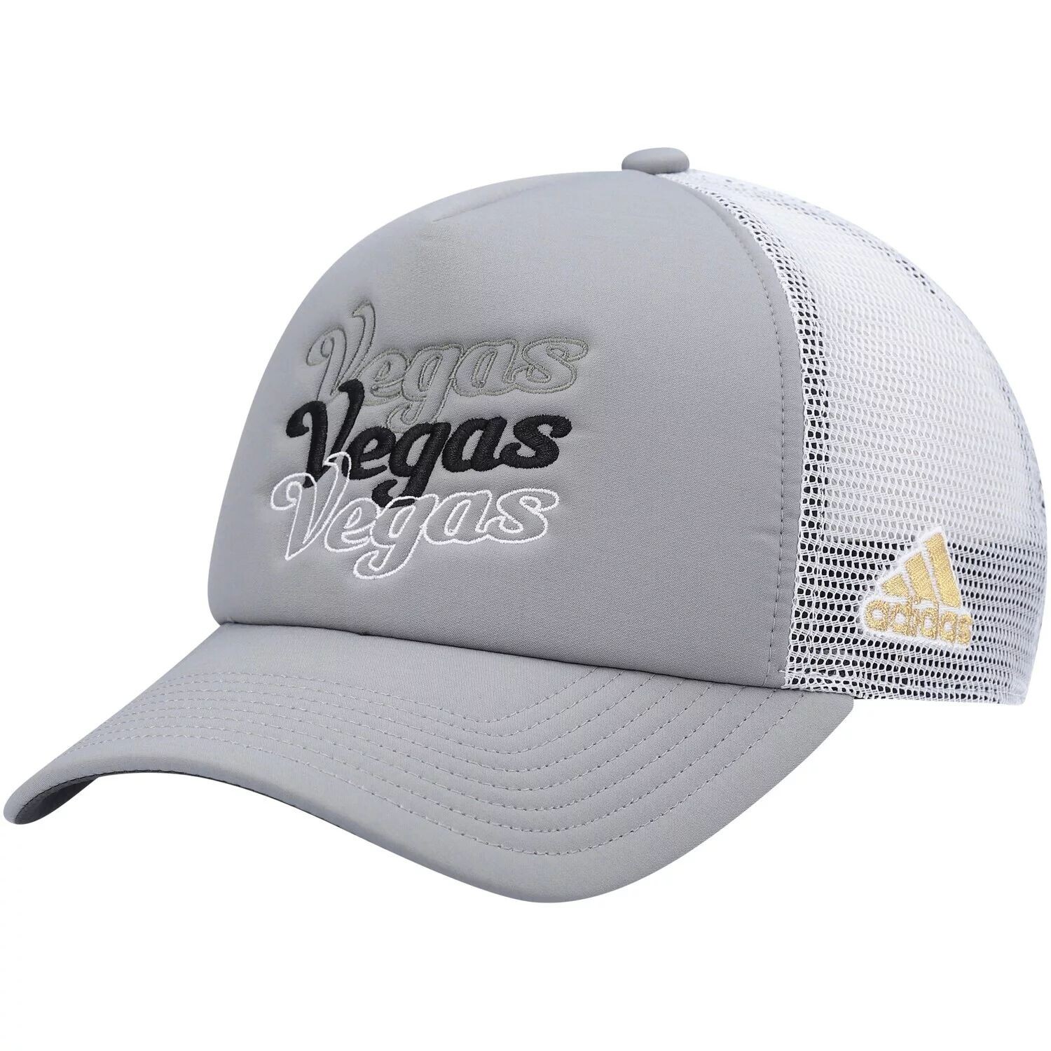 

Женская кепка adidas Grey/White Vegas Golden Knights Foam Trucker Snapback adidas