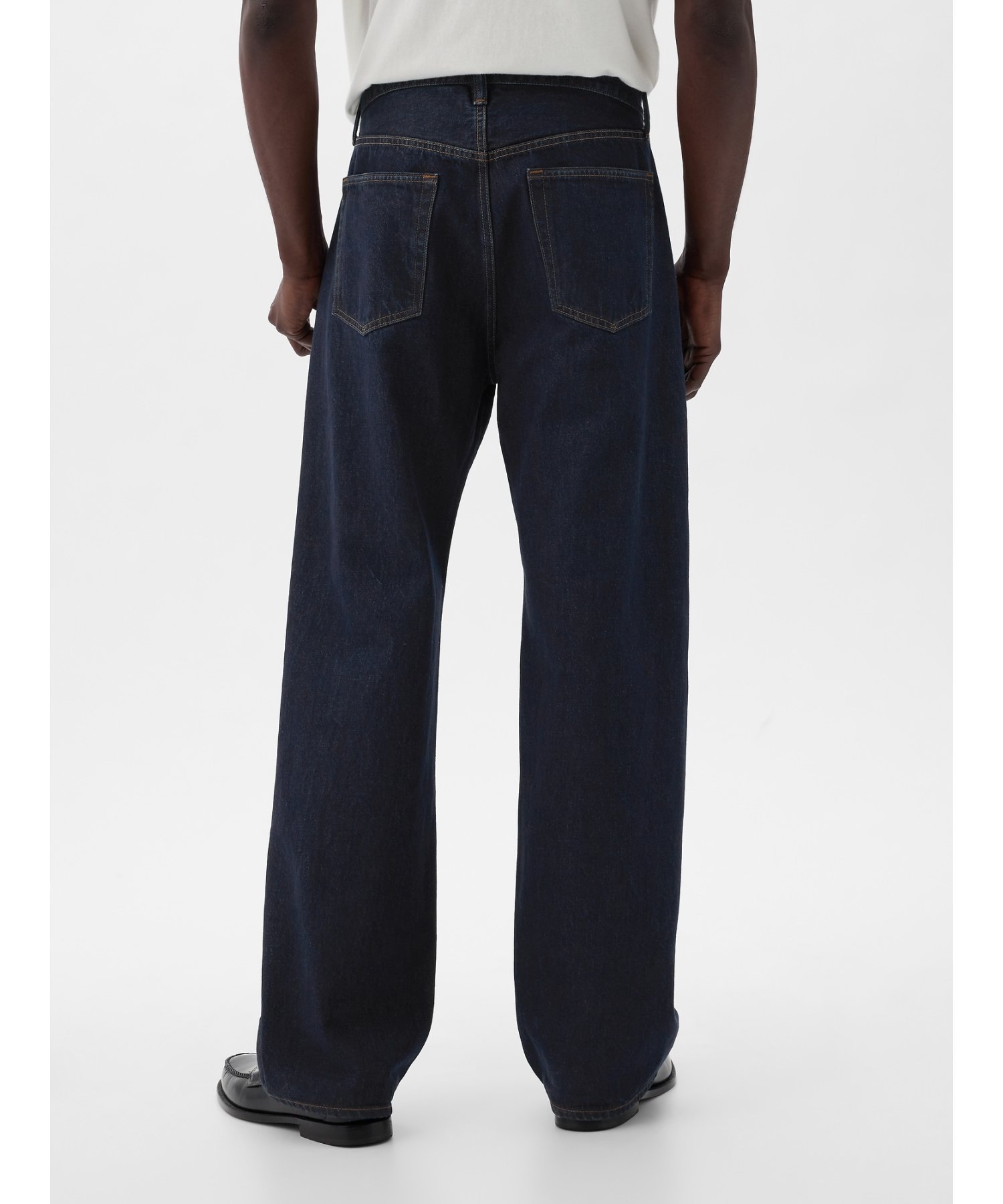(M) Джинсы из органического хлопка свободного кроя в стиле 90-х GAP, RESIN_RINSE — фото 2