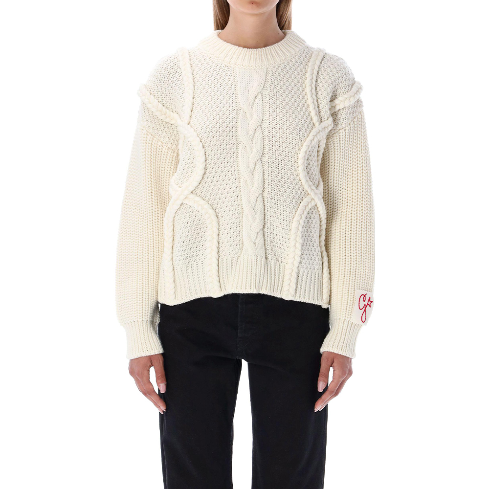 

Golden Goose Джемпер с длинным рукавом в стиле кабельной вязки