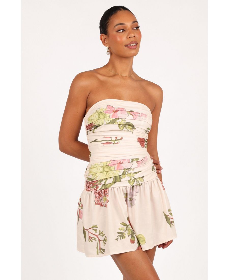 

Женское мини-платье без бретелей Tiff Petal and Pup, Native flora