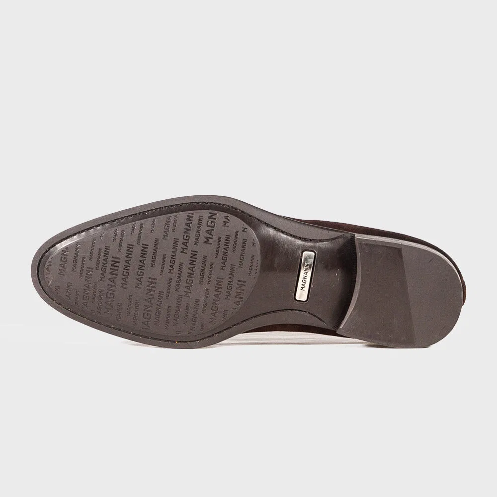 Мужские лоферы с кисточками Magnanni 24376 цвета какао — фото 3
