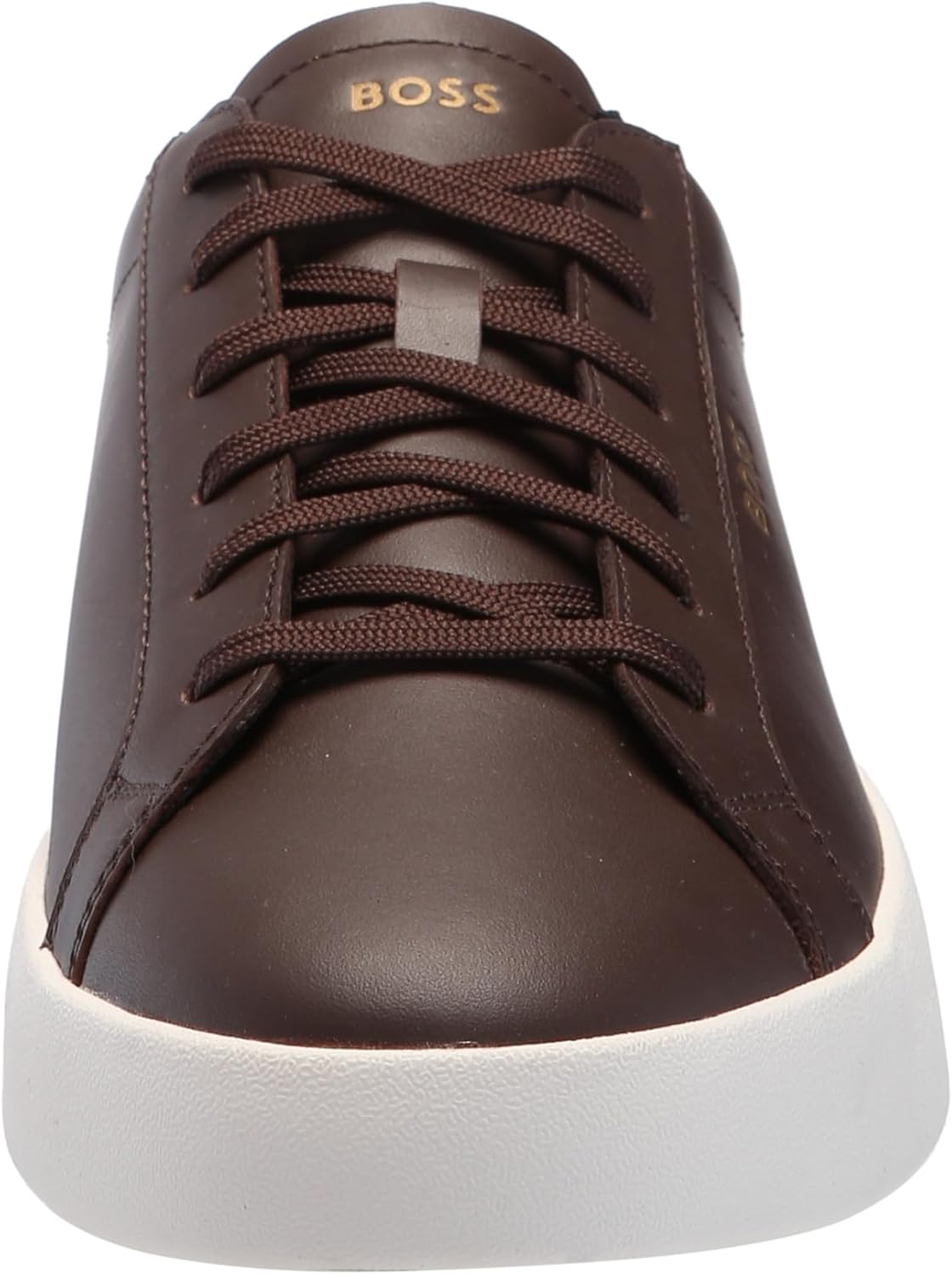 BOSS мужские кроссовки Belwar Smooth Leather Low Top, Burgundy Plum — фото 2