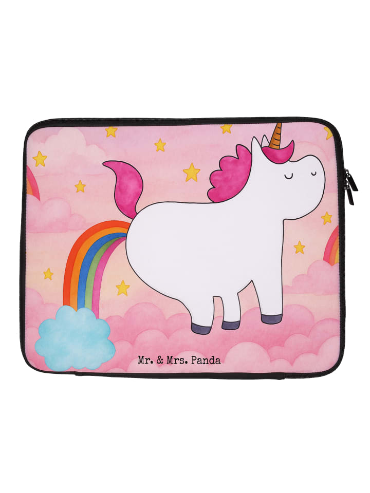 

Mr. & Mrs. Panda Сумка для блокнота с изображением пердящего единорога, без надписи, белого цвета