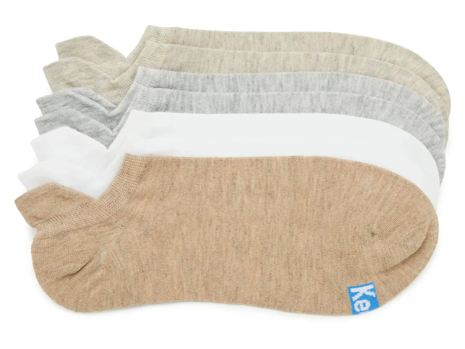 

Женские носки-невидимки (6 пар) Keds, White/Grey/Beige