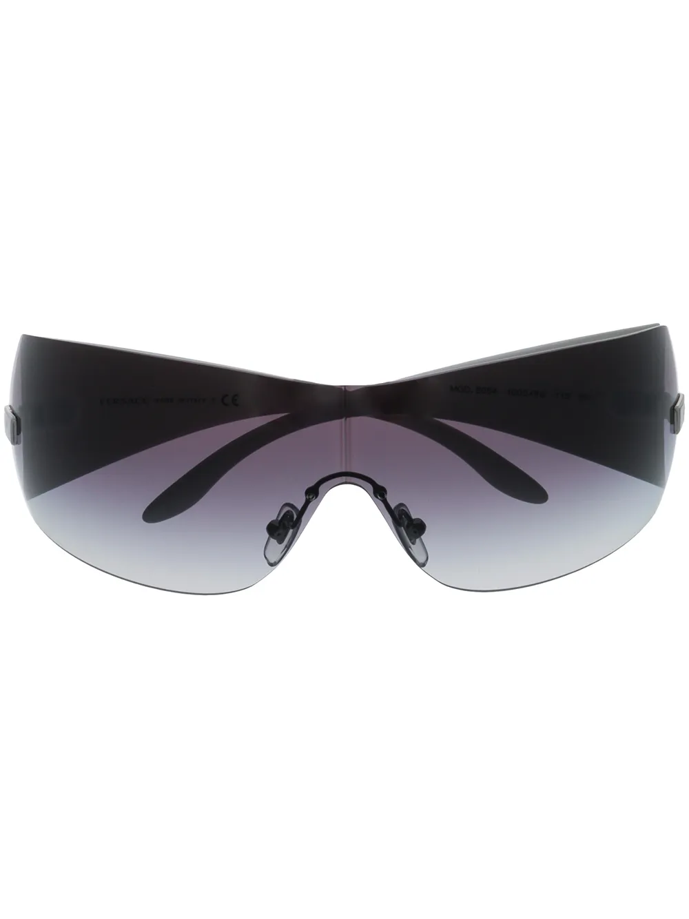 

Солнцезащитные очки в массивной оправе Versace Eyewear, черный
